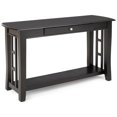 thumbnail image 1 of Cassidy Table de Canapé en Bois à 1 Tiroir avec Rangement, Fini Noir, 1 of 4