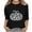 Black, variant on WAVSUF Kids Girls Halloween Pullover, Crew Neck 3/4 Sleeve Graphic Print Daily Festive Fall Top Pink 7-8