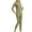 Green, variant on Womens Thermal Underwear Set,Long Johns for Women Base Layer with Fleece Lined Long Underwear Top Bottom Cold Weather Beige L