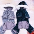 thumbnail image 2 of Billuyoard Stay Cozy Winter Abrigo para mascotas de invierno con ropa cómoda Sudadera con capucha de invierno para perros Ropa para perros de Ropa para mascotas verde l, 2 of 6