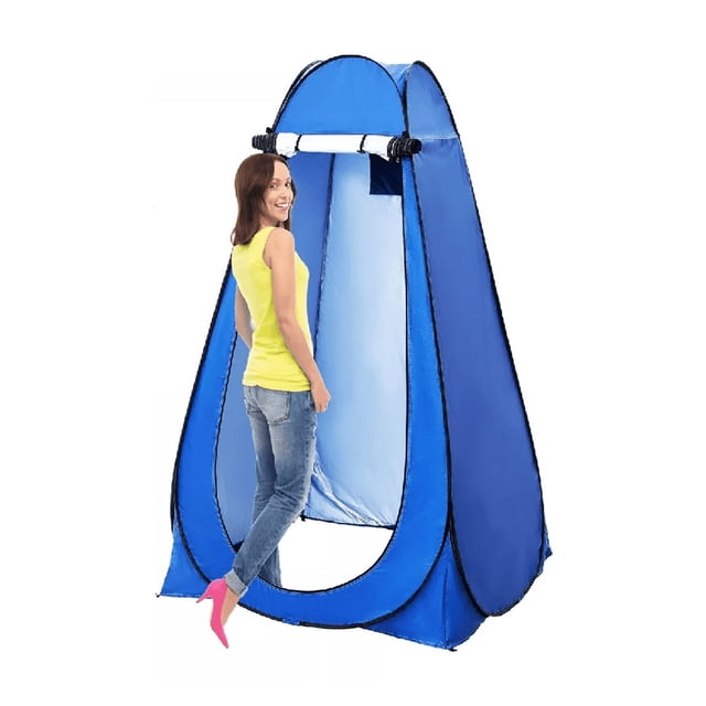 Tienda Campaña Ducha Portátil Vestidor Cambiador Pop-up Baño Azul Rey