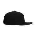 thumbnail image 4 of Decky RP1-PL-BLK-26 Retro Fitted Caps Black - 7.38, 4 of 6