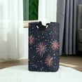 thumbnail image 6 of Yayeee Freestanding Laundry Hamper with Handle Collapsible Large Storage Basket for Clothes, Red and White Fireworks Pattern, 6 of 7