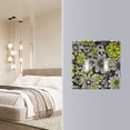 thumbnail image 4 of Yayeee Toggle Light Switch Wall Plate 2-Gang 4.56"x4.48" Decorative Outlet Cover, Beige Flower Pattern, 4 of 7