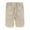 Khaki, variant on toraway Black Men Cargo Pants Men Shorts Stripe Resort Shorts Elastic Waist Drawstring Style Holiday Beach Pants S