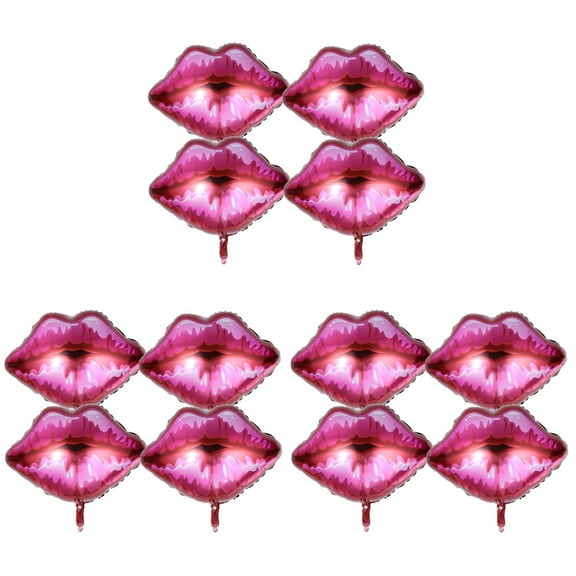 3 Pack Lips Balloon Balloons Red Wedding Party Decorations