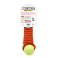 thumbnail image 3 of Mammoth Flossy Chews Cottonblend Twister Bone with 2 3" Tennis Balls Rope Dog Toy, Large, 12", Asst Colors, 3 of 6