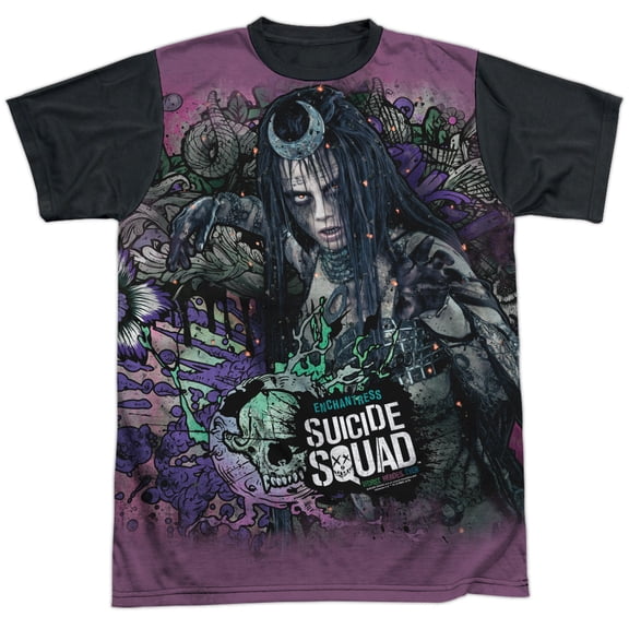 Suicide Squad Enchantress Psychedelic Cartoon Unisex Adult Halloween Costume Sublimated T Shirt