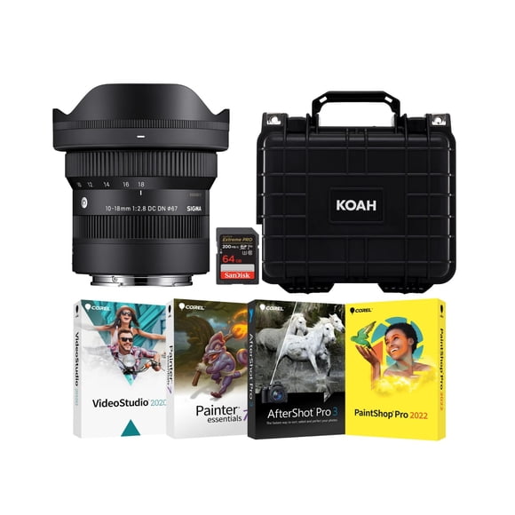 Lente Sigma 10-18 mm F2.8 DC DN con zoom ultra ancho para montura Sony E
