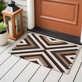 thumbnail image 4 of Aztec Bohemian Front Door Rugs 2x3 ft Modern Neutral Wooden Texture Art Small Rug for Entryway Non Slip Washable Bathroom Door Mat Absorbent Floor Mat for Indoor Entrance, 4 of 9