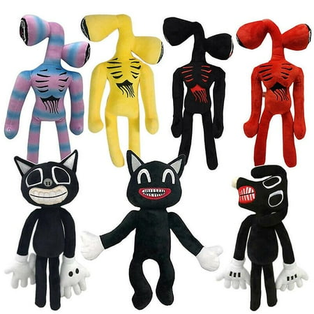 Siren Head Black Cat Plush Horror Stuffed Doll Kids Cartoon Easter ...