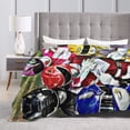 thumbnail image 4 of Power Rangers Bed Blanket Air Conditioner Quilt Ultra Soft Flannel Blanket All Season Fuzzy Blanket Reversible Fluffy Plush Blanket 40"X30", 4 of 8