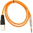 thumbnail image 2 of Seismic Audio SATRXL-M2, 6 Pack of Orange 2' XLR Male to TRS Patch Cables, 2 of 2
