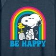 thumbnail image 3 of Peanuts - Be Happy Rainbow - Women's Lightweight French Terry Long Sleeve Shirt, 3 of 6