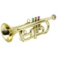 thumbnail image 1 of HOOWIFFY 1Pc Golden Plastic Saxophone Model Practical Simulation Musical Instrument, 1 of 7