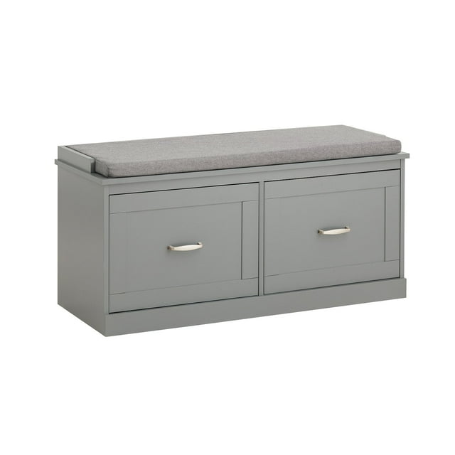 SoBuy FSR131-HG,Hallway Bedroom Storage Bench Shoe Bench Shoe Rack Shoe Cabinet with Seat Cushion