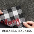 thumbnail image 6 of Merry Christmas Crystal Velvet Non-slip Floor Mat, Entryway Doormat Durable Low-Profile Mat Home Decor, Mats Washable Kitchen Bathroom Laundry Bedroom Living Room Door Mat 30x17in, 6 of 7