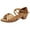 Khaki, variant on Htigea Women Ballroom Dance Shoes for Social Performance Professional Latin Salsa Practice Dancing Sandals 2.5" Heel