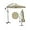 Beige, variant on Twister.CK 10FT Outdoor Patio Hanging Offset Cantilever Umbrella, Cantilever Market Umbrella with Cross Base, Navy Blue
