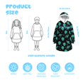 thumbnail image 3 of Alien and Planet Black Pattern Lamb Fleece Blanket Hoodies for Teens ,Teens Oversize Sherpa Wearable Hooded Blanket Sweatshirt with Super Pockets, 3 of 6