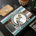 thumbnail image 6 of Positive Energy Positive Words Thanks Home Family Retro Farmhouse Wood Grain Patckwork Placemats for Dinning Table Set of 6 Cloth Table Mats Cotton Linen Place Mats Dinner Mat Farmhouse Table Decor, 6 of 6