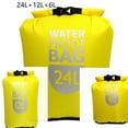 thumbnail image 1 of Summark 3Pcs Waterproof Dry Bag 6L/180Fl.Oz, 210T Polyester Taffeta Material Swimming Rafting Kayaking Inland River Trekking Beach Rafting Floating Sail Canoe Boating Waterproof Dry Bag Storage Bag, 1 of 2