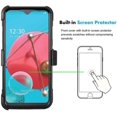 thumbnail image 2 of GoldCherry for LG K51 Case,LG Q51 Case, Heavy Duty Shock-Absorption/High Impact Resistant Armor Holster Defender Case with Kickstand Swivel Belt Clip Holster for LG K51/LG Q51 (Black), 2 of 6