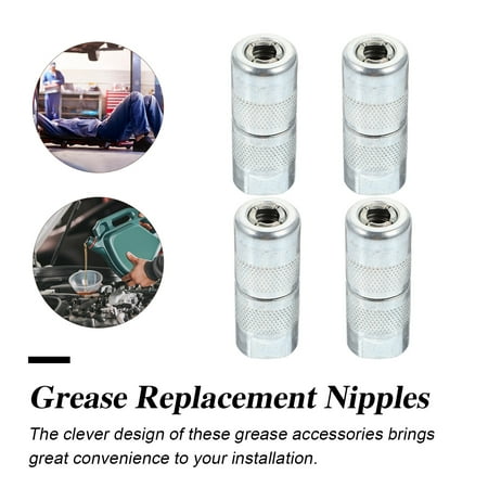 

6Pcs Grease Replacement Coupler Useful Grease Nozzle Grease Sprayer Accessories