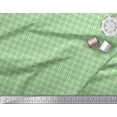 thumbnail image 2 of Soimoi Green Cotton Duck Fabric Gingham Check Printed Fabric 1 Yard 42 Inch Wide, 2 of 3