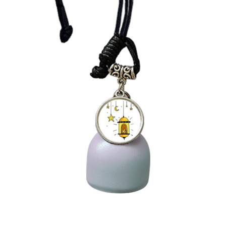 Cartoon Simple Geometric Shapes Pattern Wind Chimes Bell Car Pendant