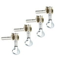 thumbnail image 1 of Clavija de afinación Ukelele, 4 Piezas/Juego Tipo Abierto 2 Izquierda 2 Ukelele Derecho Perillas de Cuerda Tornillos Accesorios de reemplazo de Ukelele, Plateado o Negro.(Plata) EOTVIA NO, 1 of 6