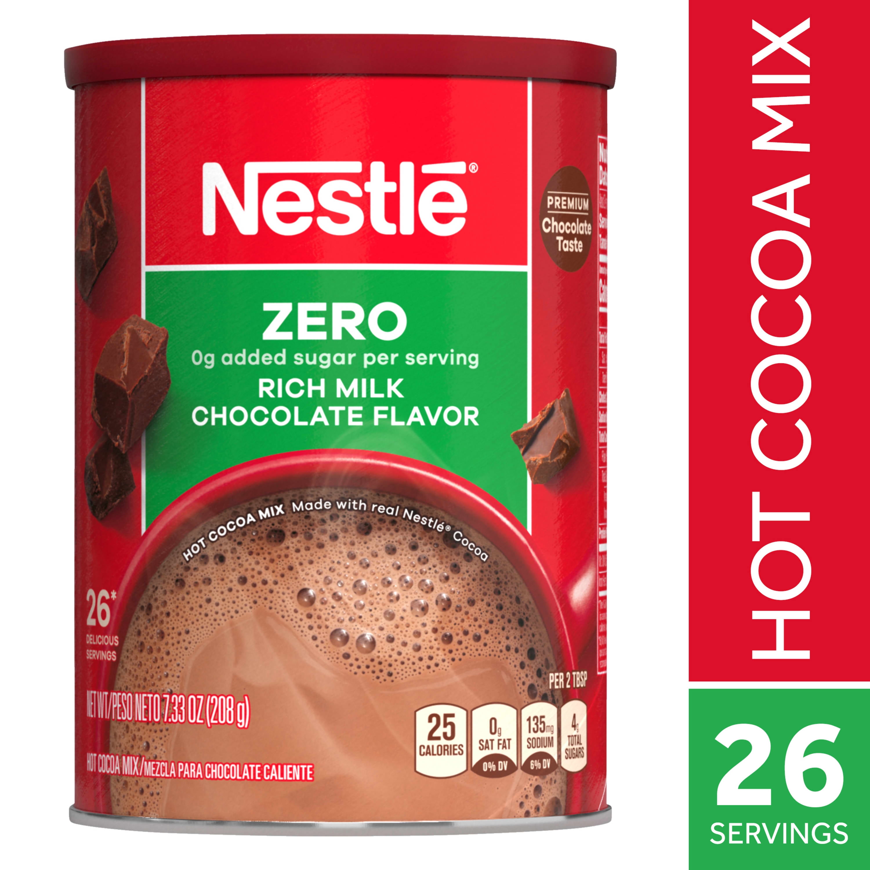 Nestl Fat Free Rich Milk Chocolate Hot Cocoa Mix 7 33 Oz Can 