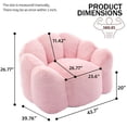 thumbnail image 5 of Lotus Type Compression Sofa Adult Bean Bag Sofa With Pull Ring Can Be Easily Moved Without Installation, Floor Sofa Couch For Living Room, Bedroom, Office, Apartment, 5 of 12