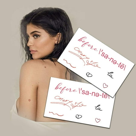 Kylie Jenner Temporary Tattoos Skin Safe MADE IN THE USA Removable