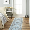 thumbnail image 7 of Home Dynamix Premium Sakarya Traditional Medallion Runner Area Rug, Blue/Grey, 1'9"x7'2", 7 of 7
