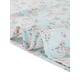 thumbnail image 5 of Vestido Floral Por Encima De La Rodilla Con Cintura Elástica Y Cuello Cuadrado Con Mangas Abullonadas Para Mujer Azul Claro L, 5 of 6