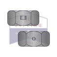 thumbnail image 2 of 10-32 Two Way Reversible Hex Locknuts | Finished Pattern | Steel | Black Zinc | Can have 2 or 3 indentations on the flat sides of the nut equidistant from each other (Quantity: 4000), 2 of 3