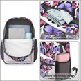 thumbnail image 5 of 17 Inch Lightweight Backpack,PVC Waterproof Oxford Fabric, Ergonomically Designed, with Large Capacity, Monarch Butterfly Aesthetic, 5 of 5