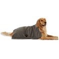 thumbnail image 1 of DII Bone Dry Microfiber Dog Bath Towel with Embroidered Paw Print - 44x27.5" - Gray, 1 of 8