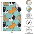 thumbnail image 5 of Sweet Cartoon Puppy Dog Kitchen Dish Towels Set of 1, French Bulldog Washable Tea Towels Dishcloths Lint-Free 18x28 Inch Fast Drying for Kitchen Restaurant Bar Clean, 5 of 7
