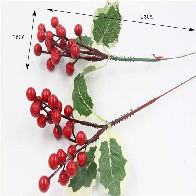 Accesorios para ramos navideños, copos de nieve, cuerda de cáñamo, ramo de frutos rojos, guirnalda DIY