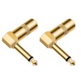 thumbnail image 3 of 2pcs Audio 6.35 Mm 1/4 Pulgadas TS Enchufe Diy Cabeza Recta 90 Grados, 3 of 9