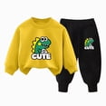 thumbnail image 4 of NOLDARES Toddler Baby Boy Clothing Sets Fall Winter Printed Long Sleeve Tops and Pants Kids 2pcs Outfits Size:2-3 Y,K, 4 of 4