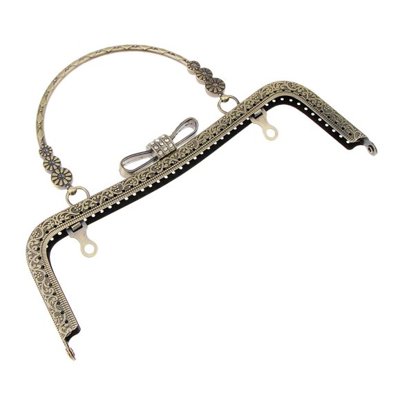 Accesorios del de hombro del monedero del marco del broche del beso del curvado de latón , 20cm Hugo Monedas de metal