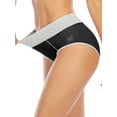 thumbnail image 6 of SHCKE Women's High Waist Underwear Cotton Full Coverage Briefs Soft Breathable Stretch Briefs Seamless Panty 5-Pack, 6 of 6