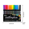 thumbnail image 3 of Double Line Outline Markers Marker Pens For Highlighting Pens Painting Glitter Pens For Guest Book 8ml, Xinsrenus Under $5! Double Line Outline Markers Marker, 3 of 6