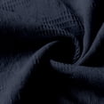thumbnail image 2 of 3/4 Sleeve Length Crewneck Shirts Women Casual Loose Solid Color T-Shirts Summer Basic Pullover Tops (L, Navy), 2 of 6