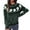 Green, variant on Halloween Knitted Sweater for Women Cute Ghost Pattern Print Knitted Pullover Sweaters Long Sleeve Crew Neck Jumper Tops (Green L)