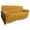 As per image, variant on Solid Microsuede Double Corded 8 to 9-inch Full Futon Slipcover Set with Two 20 by 8-inch Bolster Pillows (Set of 3) - Tangerine Dream