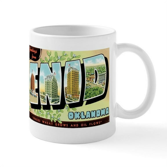 CafePress - Enid Oklahoma OK Mug - 11 oz Ceramic Mug - Novelty Coffee Tea Cup
